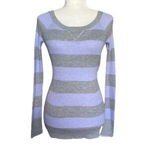 American Eagle Waffle-Knit Long Sleeve - Size: M